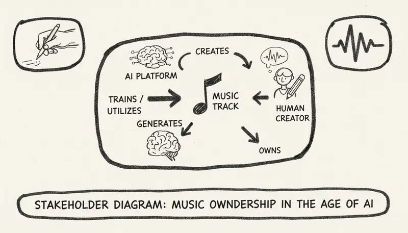 Copyright ownership stakeholders diagram