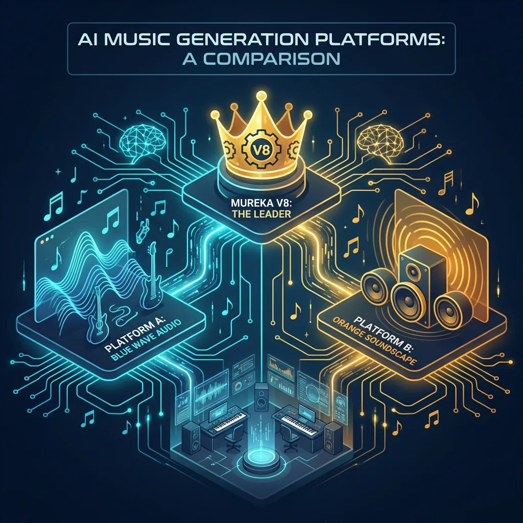 Mureka V8、Suno、Udio 与 MusicMake.ai 怎么选:2026 AI 音乐工具对比 Mureka V8、Suno、Udio 与 MusicMake.ai 怎么选:2026 AI 音乐工具对比
