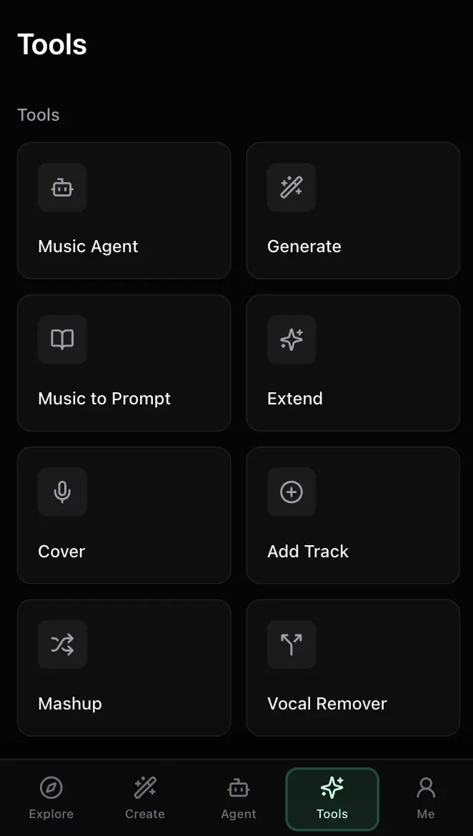 Mobile music tools grid