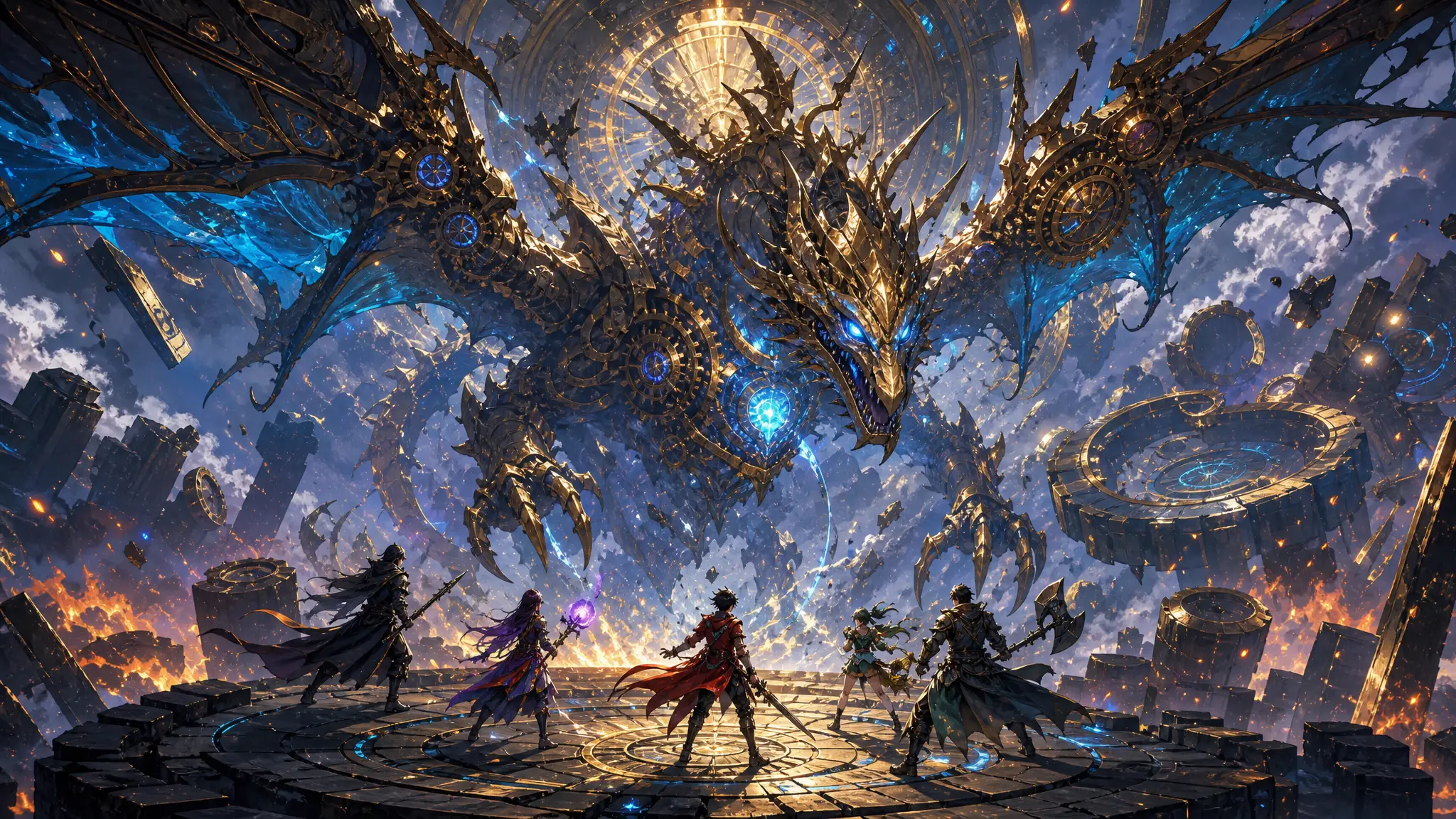 Atmospheric poster for the Boss Battle Theme template