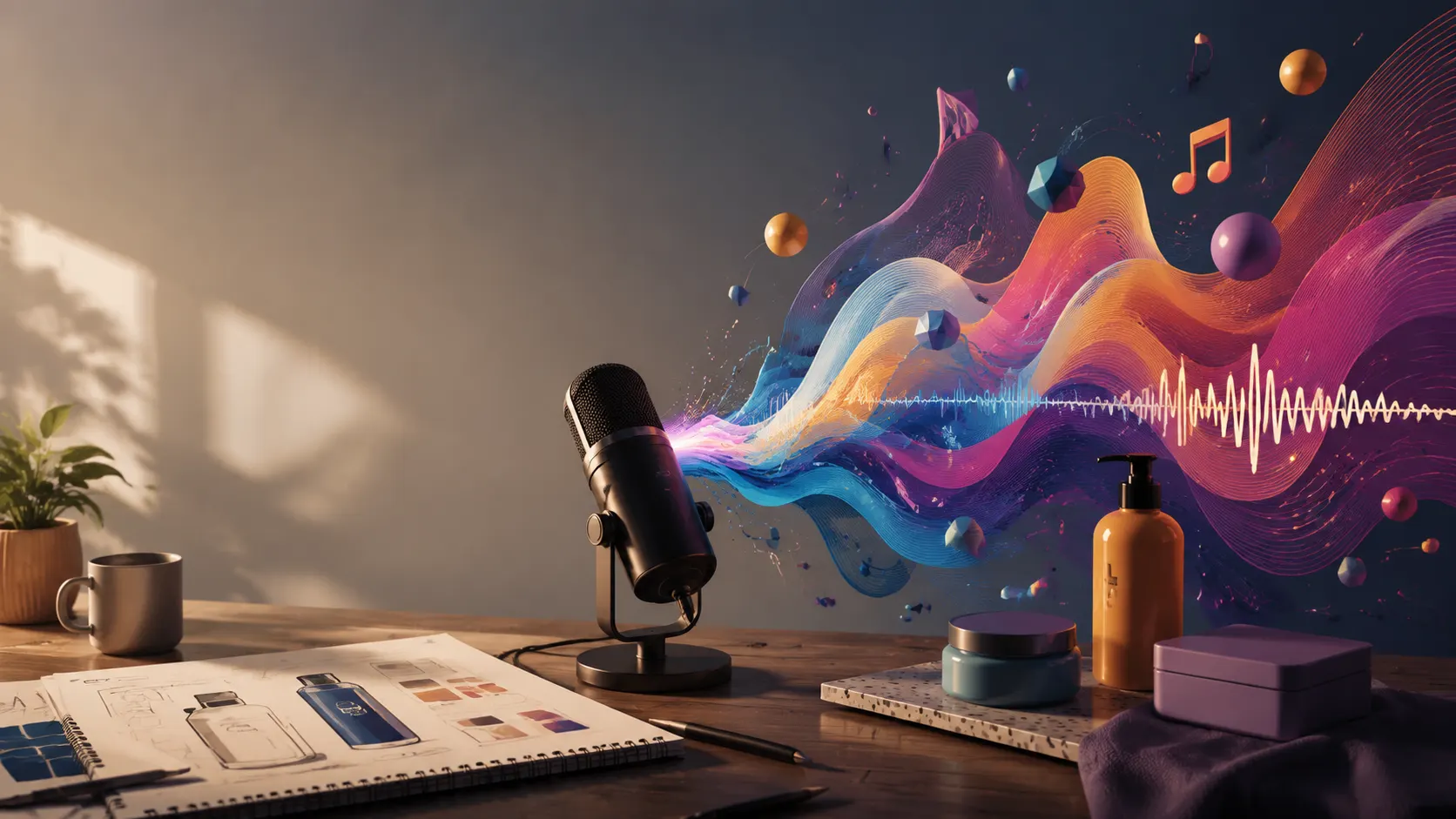 Atmospheric poster for the Create a Brand Jingle template