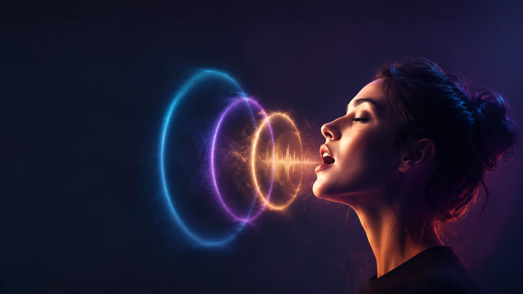 Atmospheric poster for the Create a Sound Logo template