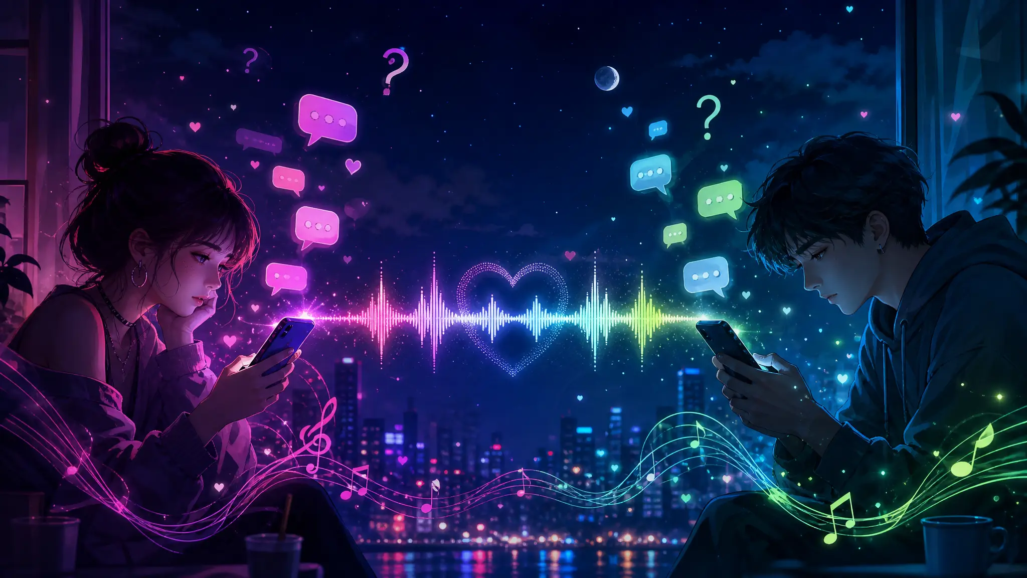 Atmospheric poster for the Situationship Song template